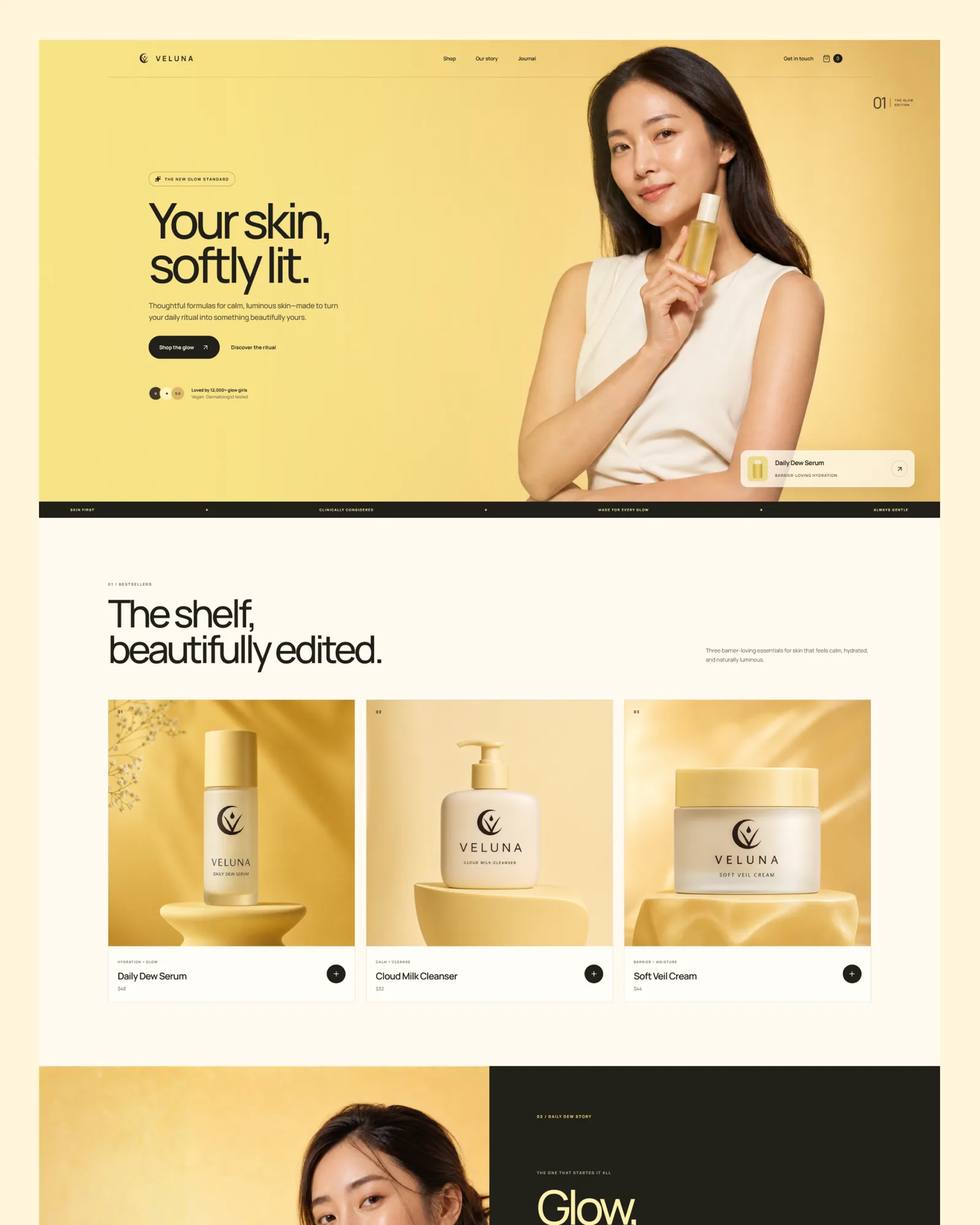 Veluna website preview