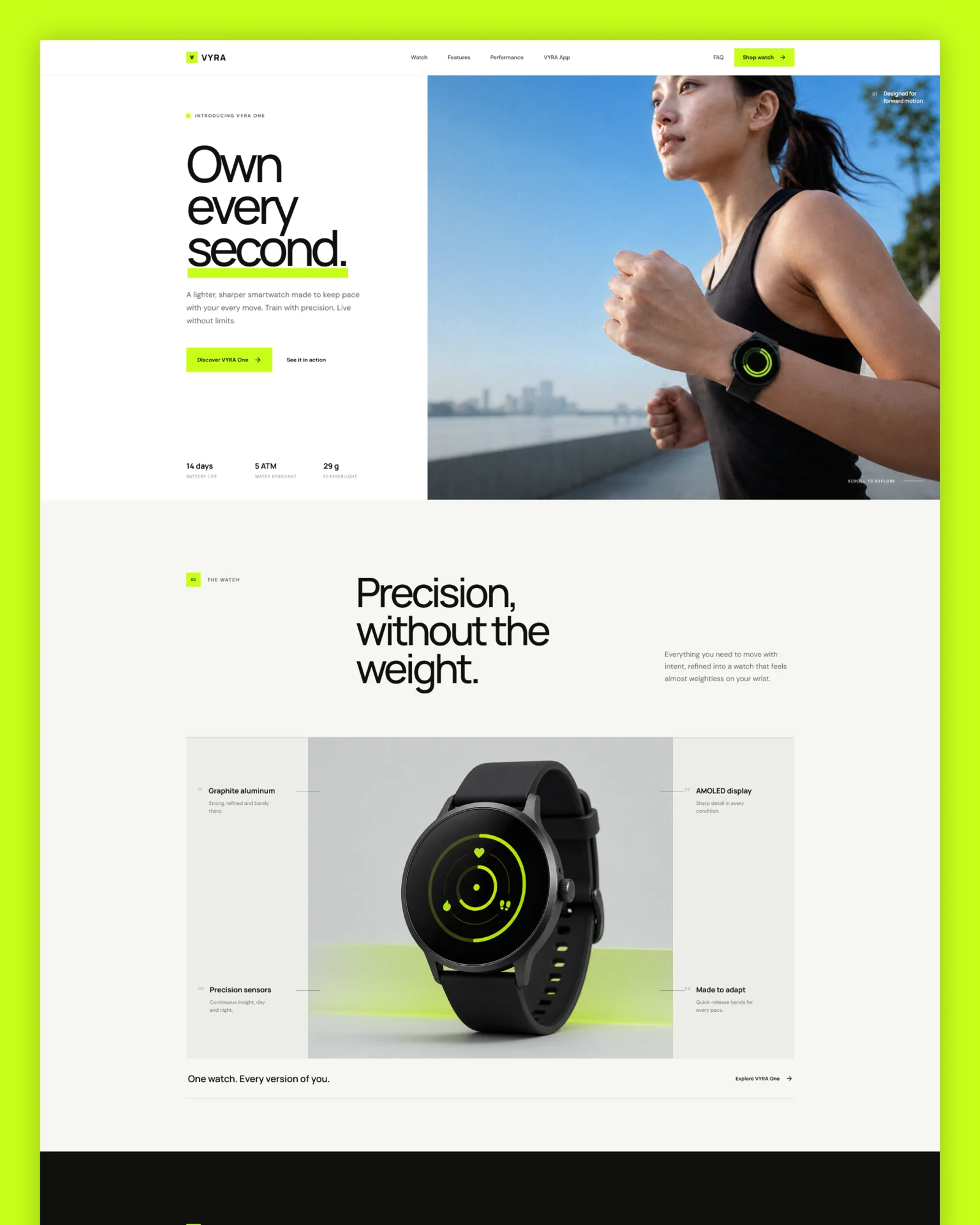 Vyra website preview